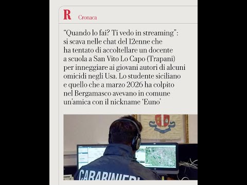 “Quando lo fai? Ti vedo in streaming”. Le chat prima del raid a scuola, un nickname porta a Bergamo thumbnail
