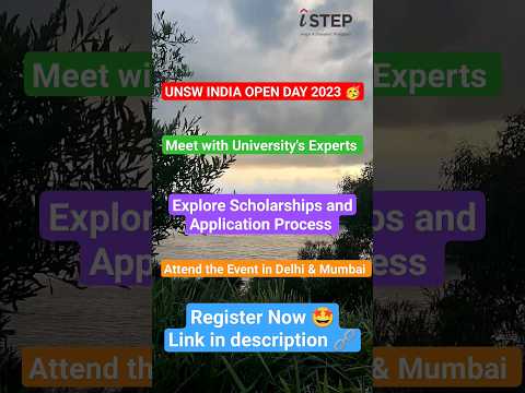 UNSW INDIA OPEN DAY 2023 ?#shorts #istepmentors #educationabroad #education #trendingshorts #viral thumbnail