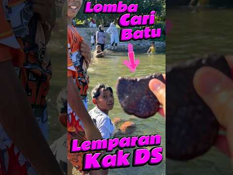 Lomba cari Batu lemparan kak DS #comedy #minivlog #anakdesa #batu #laut thumbnail