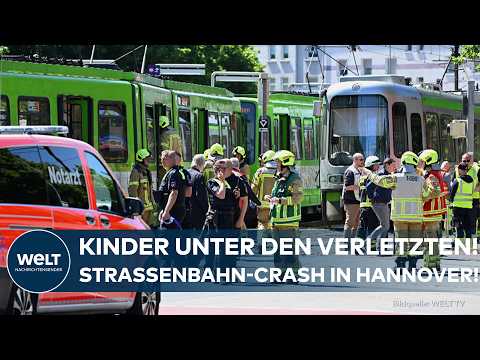 HANNOVER: Heftiger Straßenbahn-Zusammenstoß in Linden sorgt für Großeinsatz mit zwölf Verletzten! thumbnail