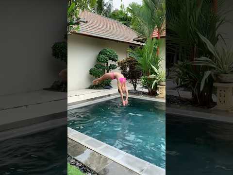 Rate my back handspring into the pool thumbnail