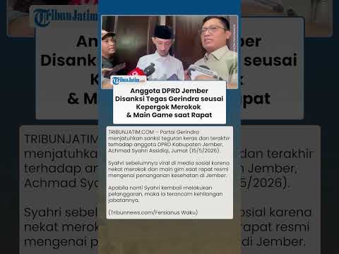 Gerindra Ambil Sikap! Anggota DPRD Jember Disanksi Tegas seusai Merokok saat Rapat thumbnail