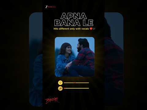 Those vocals hitting straight in the feels ?❤️ “Apna bana le…” ✨ #shorts thumbnail