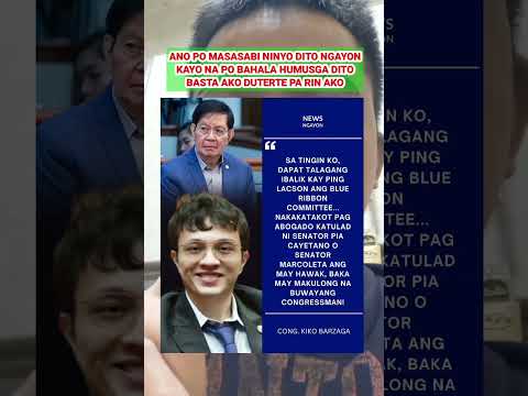 Kiko Barzaga pinalagan si ping lacson. thumbnail