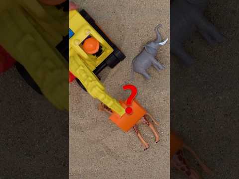 Blippi, Dig Dig Dig for Surprise Animal Toys 🏖️ HIDDEN in the Sand! #shorts thumbnail
