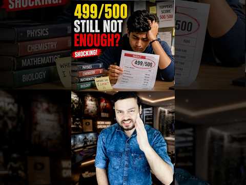 He Cried After Scoring 499/500 in Boards Exams - Indian Students Shocked By Results #shorts thumbnail