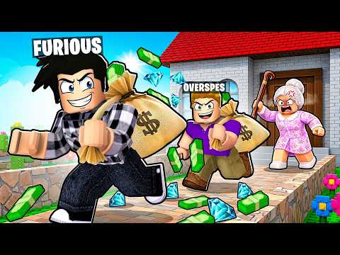 ON A CAMBRIOLÉ LA MAISON DE GRAND-MÈRE ! ON EST DEVENUS DES VOLEURS DANS ROBLOX thumbnail