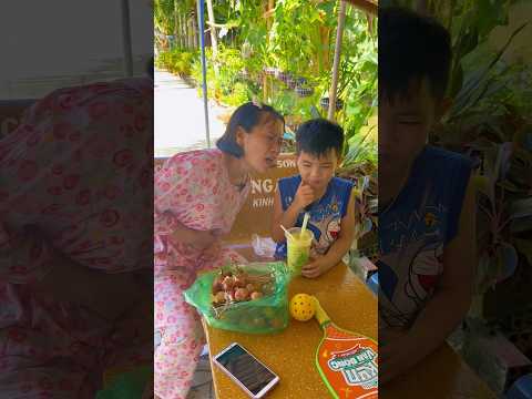 Uống matcha latte với vải/kỳ kỳ tv & Family #shortvideo thumbnail