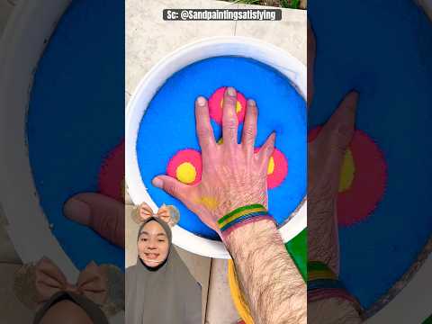 Celup TANGAN  dipasir Warna ‼️ Sandpaintingsatisfying thumbnail