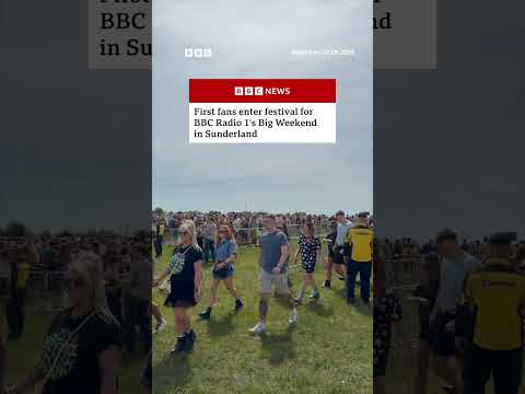 First BBC Radio 1's Big Weekend fans arrive at festival in Sunderland. #BigWeekend #BBCNews thumbnail
