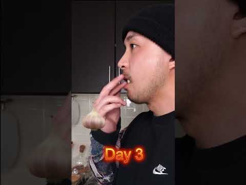 Garlic Challenge + Basil Seeds  #asmr thumbnail