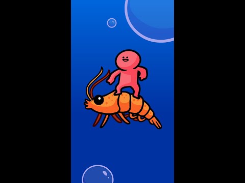 Man Rides Shrimp #shorts thumbnail
