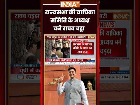 Raghav Chadha News | #rajyasabha की याचिका समिति के अध्यक्ष बने #raghavchadha | #bjpvsaap #ytshorts thumbnail