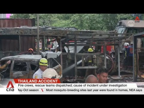 Thailand accident: At least 8 people killed after train collided with bus in Bangkok thumbnail