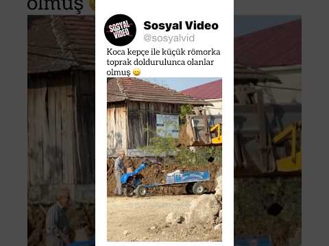 Koca kepçe ile küçük römorka toprak doldurulunca olanlar olmuş ? thumbnail