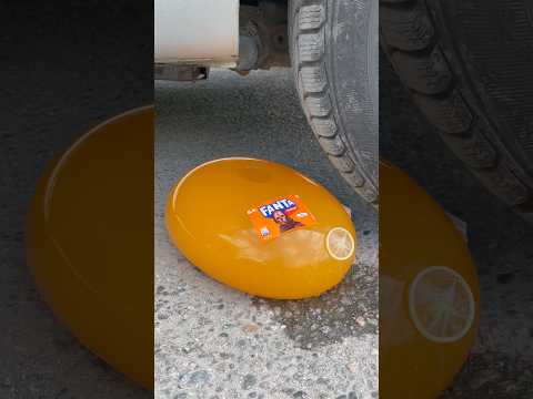FANTA COCA COLA BALLOON VS CAR, Coca Cola Zero, PowerAde, Fanta, Sprite, Fruko and Mentos Diff Unde thumbnail