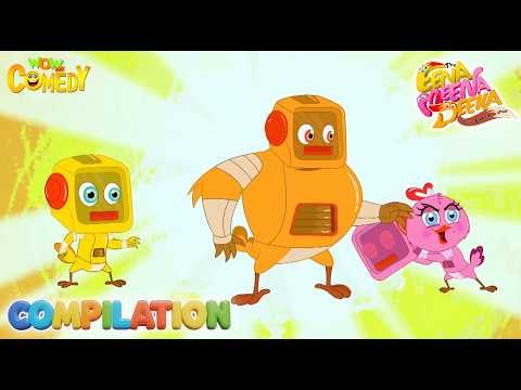 Fox vs Chicks Comedy ? 123 | Ding Dong Bel - Eena meena Deeka | Nonstop Funny Chase Cartoon thumbnail