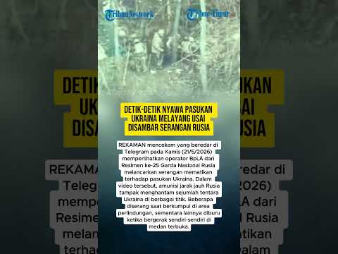 DETIK-DETIK NYAWA PASUKAN UKRAINA MELAYANG USAI DISAMBAR SERANGAN RUSIA thumbnail