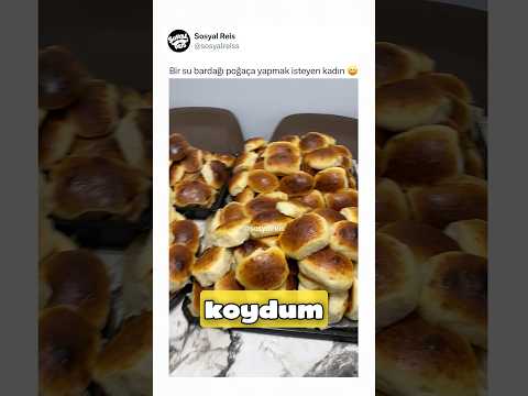 Bir su bardağı poğaça yapmak isteyen kadın ? thumbnail