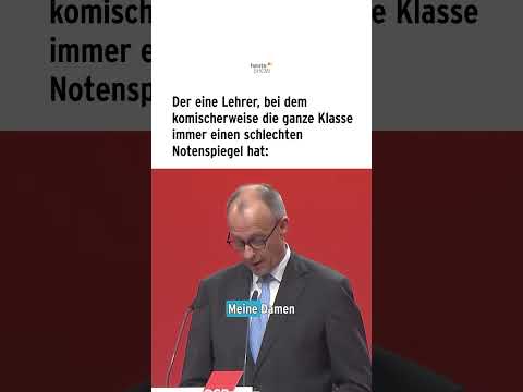 Merz beim DGB-Kongress: Der Lehrer, bei dem die Klasse schlecht abschneidet | heute-show #shorts thumbnail