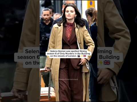 Selena Gomez Caught on Camera in London🎬📸 #selenagomez #omitb #london #fyp thumbnail