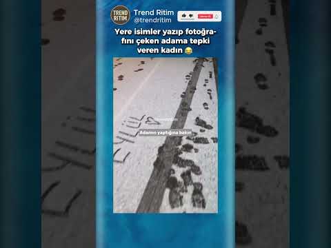 Yere İsimler Yazıp Fotoğraflarını Çeken Adama Şaşıran Kadın 😂😁 thumbnail