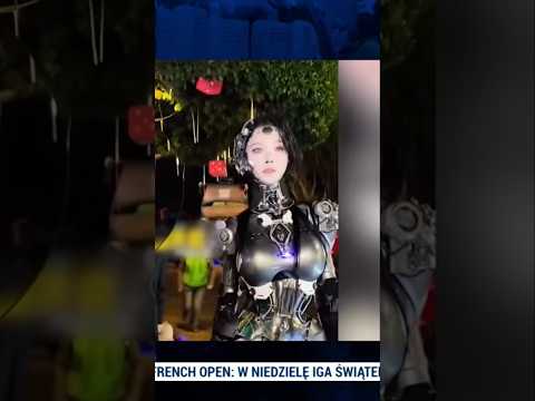 Kobieta przebrała się za robota. Prawdziwe zamieszanie w Chinach thumbnail