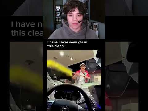 HE CLEANED THE WINDOW TOO HARD 🧼 #shorts #funny thumbnail