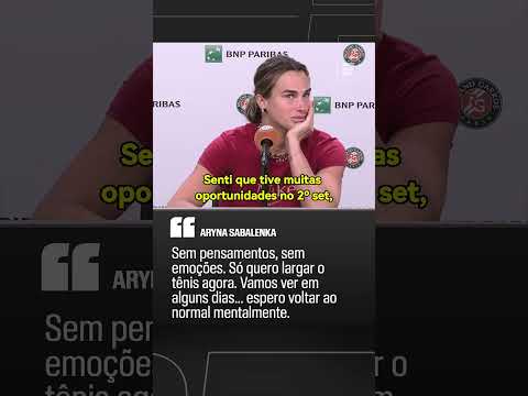 SABALENKA QUER LARGAR O TÊNIS? QUE DESABAFO FORTE! 😱😱😱😱 thumbnail