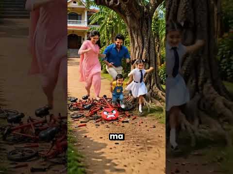 Mon papa a percuté mon vélo contre l'arbre 😱😭 thumbnail