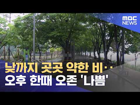 낮까지 곳곳 약한 비‥오후 한때 오존 '나쁨' (2026.05.28/12MBC뉴스) thumbnail