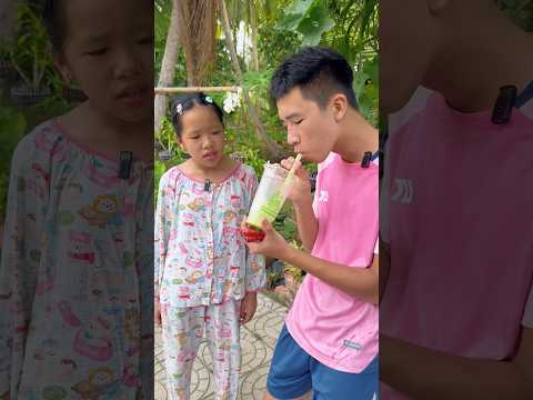 Cách uống matcha latte của Kỳ/kỳ kỳ tv & Family #shortvideo thumbnail