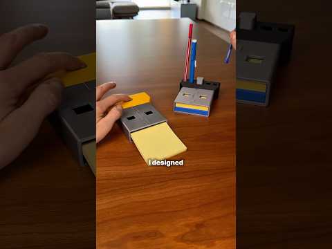 3D-printed Giant USB sticky notes holder! #3dprint #3dprinting #anycubic #desksetup #anycubics1max thumbnail