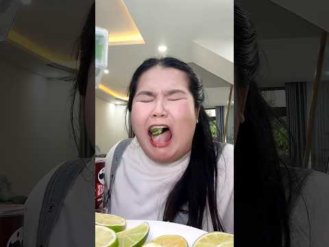 This lemon is too sour and too spicy ??️ #funny #shorts thumbnail