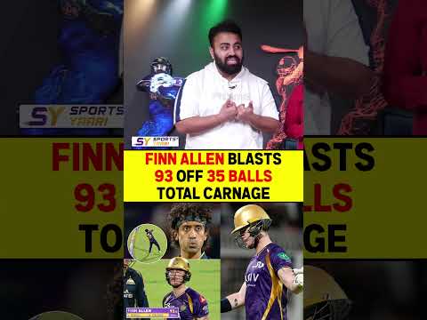 FINN ALLEN BLASTS 93 OFF 35 BALLS TOTAL CARNAGE #finnallen #ipl2026 #kkrvsgt #shubmangill thumbnail