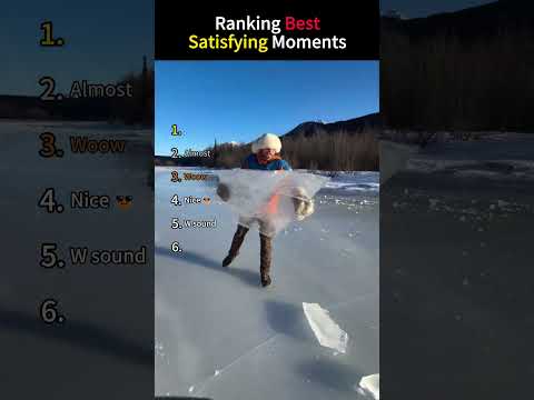 Ranking Best Satisfying Moments #asmr #snow #funny #odlysatisfying #ice #satisfying #fyp thumbnail
