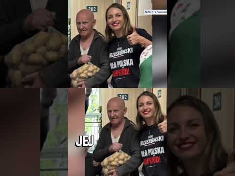 Kinga Gajewska odwiedza hospicjum - dar dla seniorów przed drugą turą wyborów thumbnail