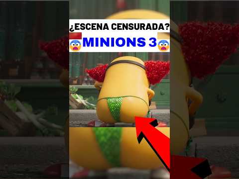 😨¿ESCENA CENSURADA DE LA PELICULA DE MINIONS 3? thumbnail