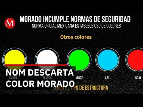 NOM de seguridad vial establecen que el color morado no cumple funciones de señalización thumbnail