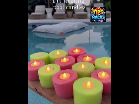 Tips & Hacks: Turn Your Pool Into Pure Magic ✨ Stunning Floating Pool Lights For Summer Nights thumbnail