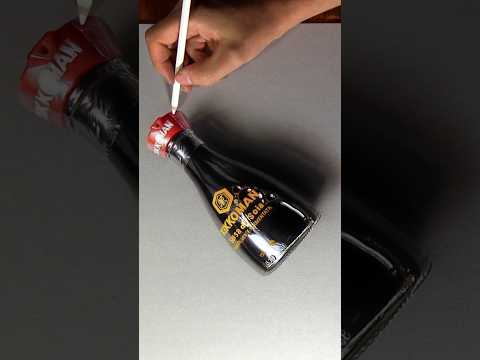 Soy sauce bottle on paper #drawing thumbnail