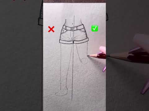 Easy way to draw leg #shorts thumbnail
