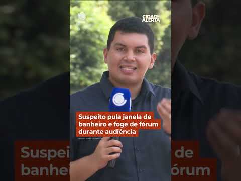 Suspeito pula janela de banheiro e foge de fórum durante audiência de custódia #Shorts #CidadeAlerta thumbnail
