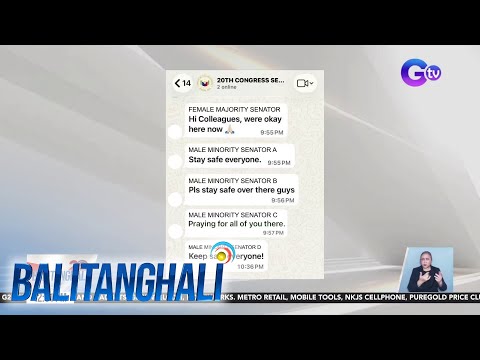 Group chat ng mga senador | Balitanghali thumbnail