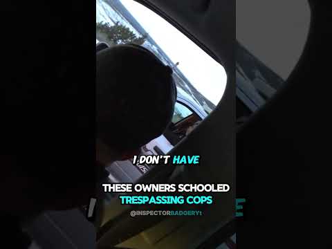 THESE OWNERS SCHOOLED TRESPASSING COPS 😎 thumbnail