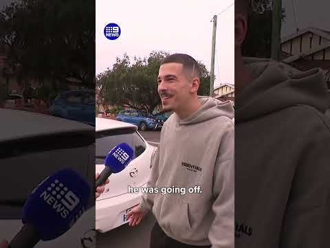 Witness's hilarious account of police pursuit | 9 News Australia thumbnail
