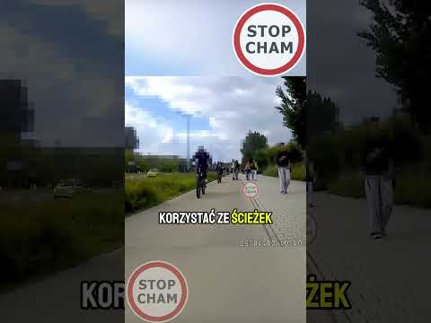 Kolizja na ścieżce rowerowej  #stopcham  #dashcam #rower #hulajnogi thumbnail