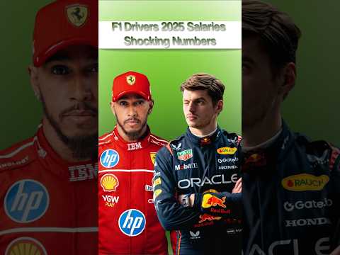 F1 Drivers 2025 Salaries Shocking Numbers #shorts thumbnail