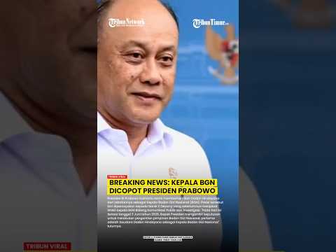 🔴BREAKING NEWS: KEPALA BGN DADAN HINDAYANA DICOPOT PRESIDEN PRABOWO thumbnail