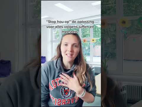 De “stop hou op” oplossing…. #kinderen #basisschool #grappig #humor #groep3 #juf #meester thumbnail